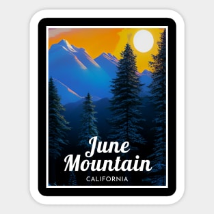 June Mountain California United States ski Sticker